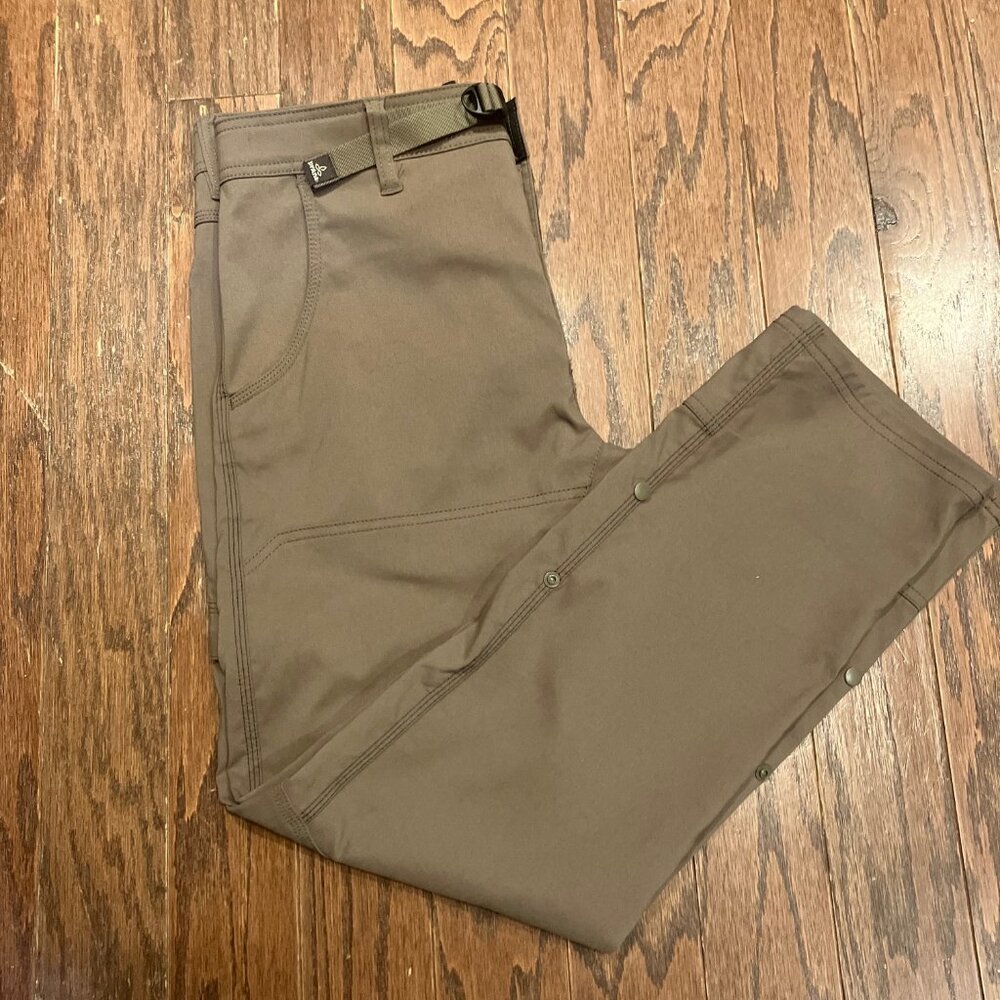 PrAna‎ Outdoor Mens Pant Zion Slim Stretch Breathable Water Resist UPF 50+ 34X30